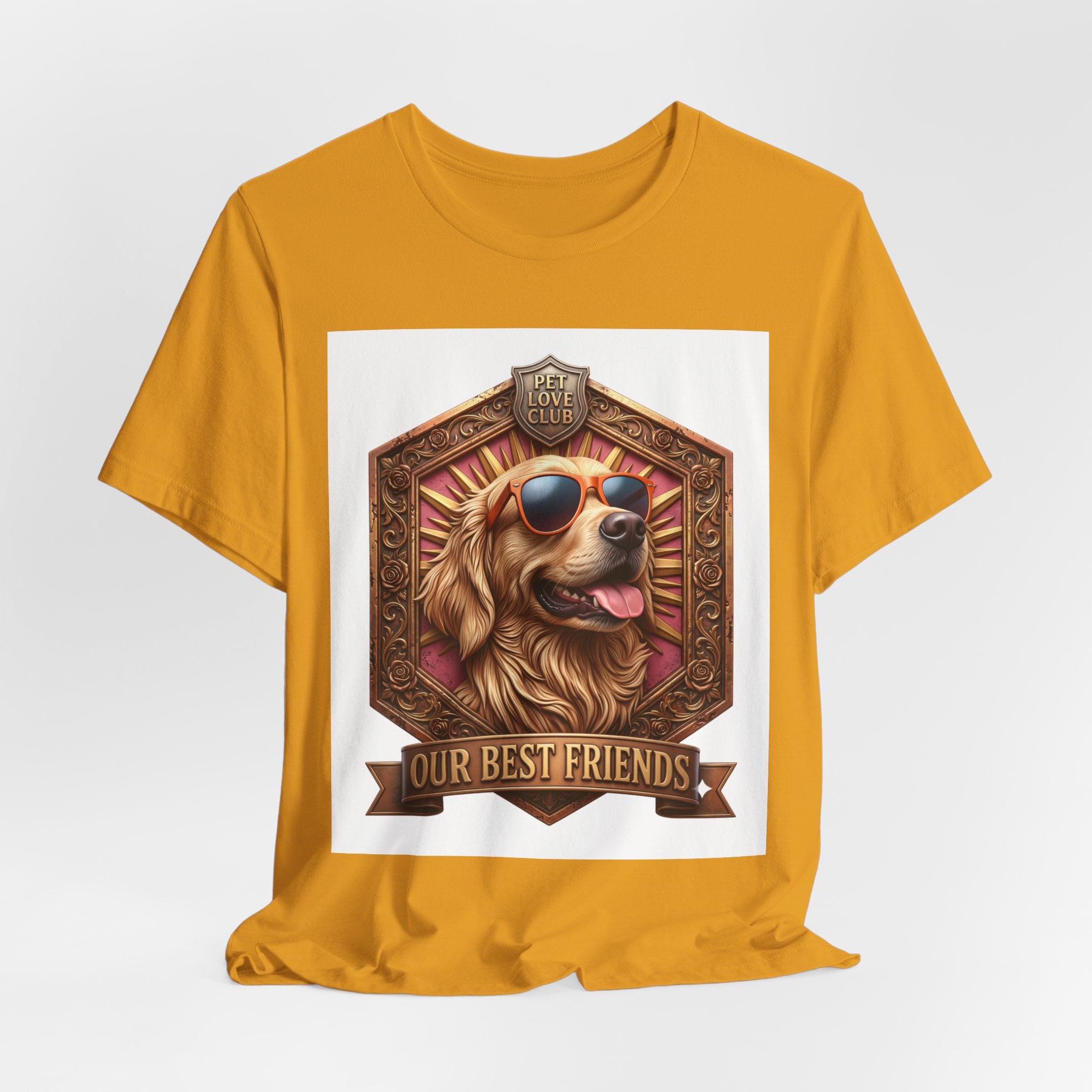 Dog T-Shirt — 'Our Best Friends' Golden Retriever Graphic Tee