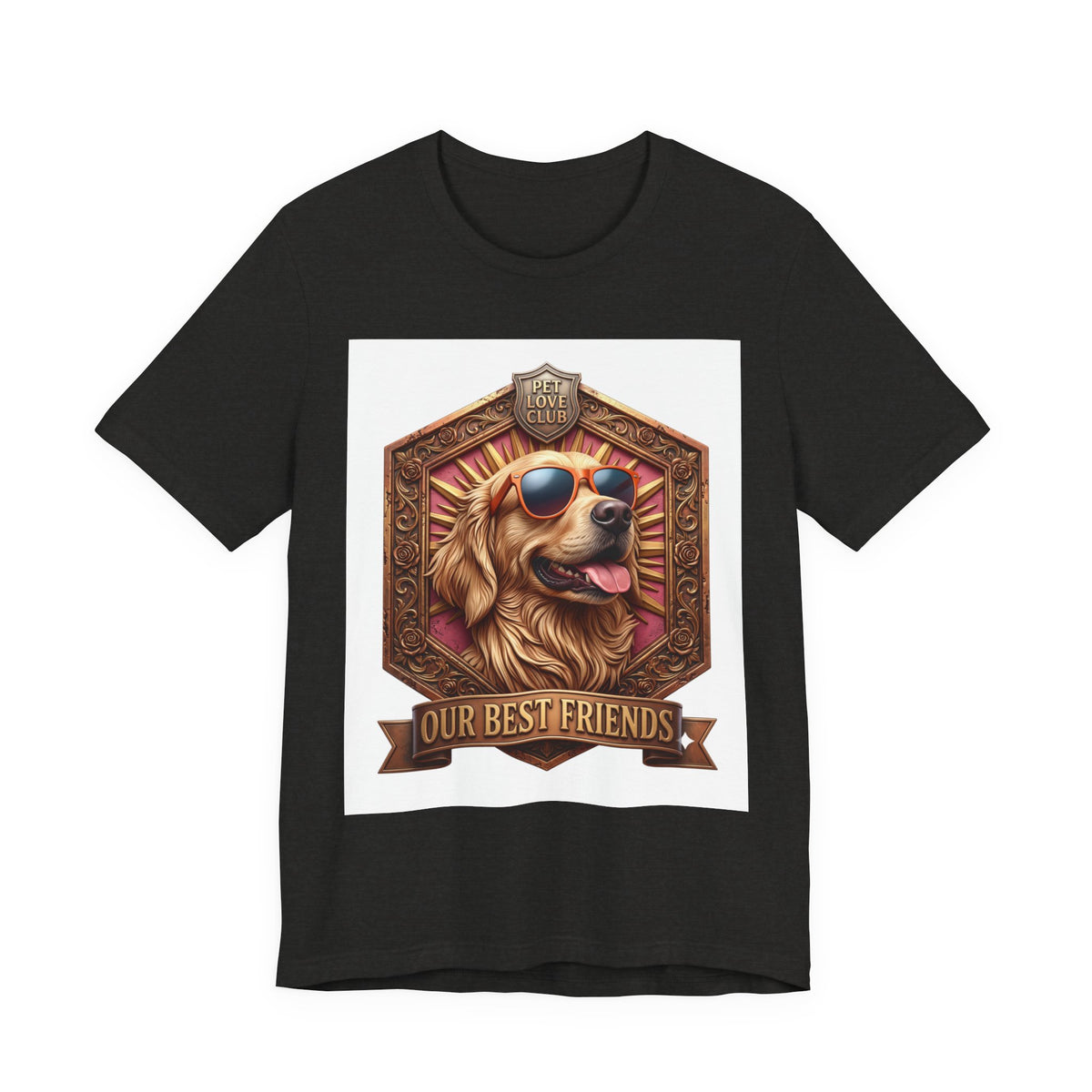 Dog T-Shirt — 'Our Best Friends' Golden Retriever Graphic Tee