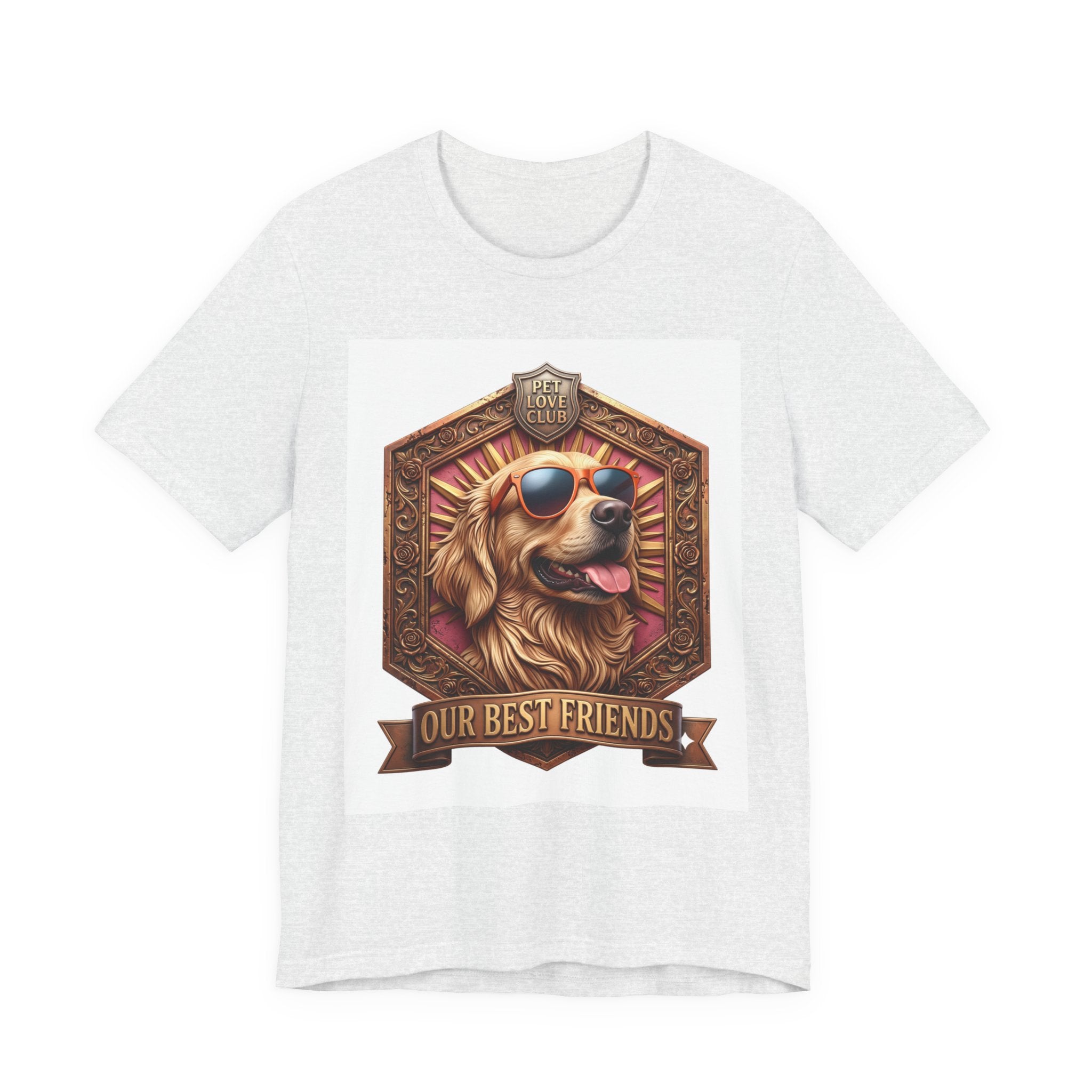 Dog T-Shirt — 'Our Best Friends' Golden Retriever Graphic Tee