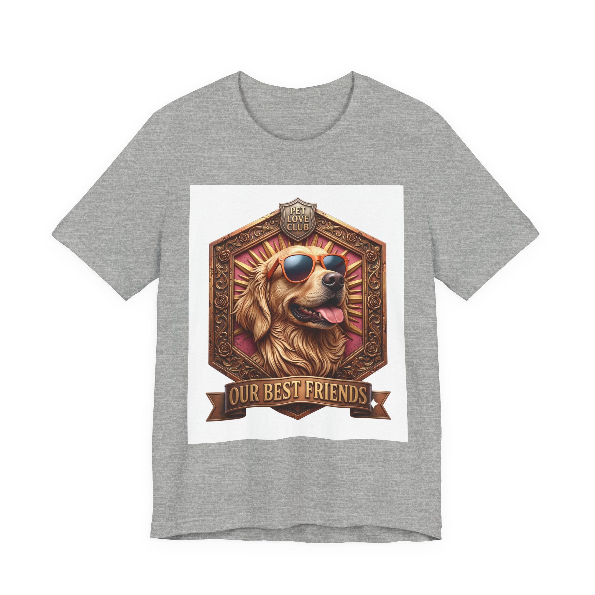 Dog T-Shirt — 'Our Best Friends' Golden Retriever Graphic Tee