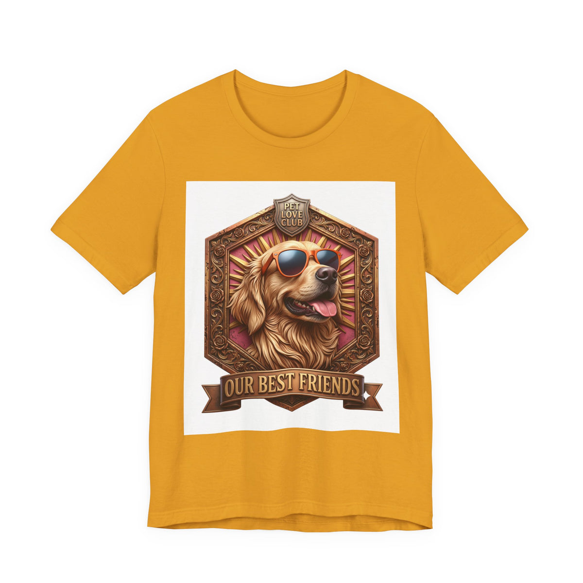 Dog T-Shirt — 'Our Best Friends' Golden Retriever Graphic Tee