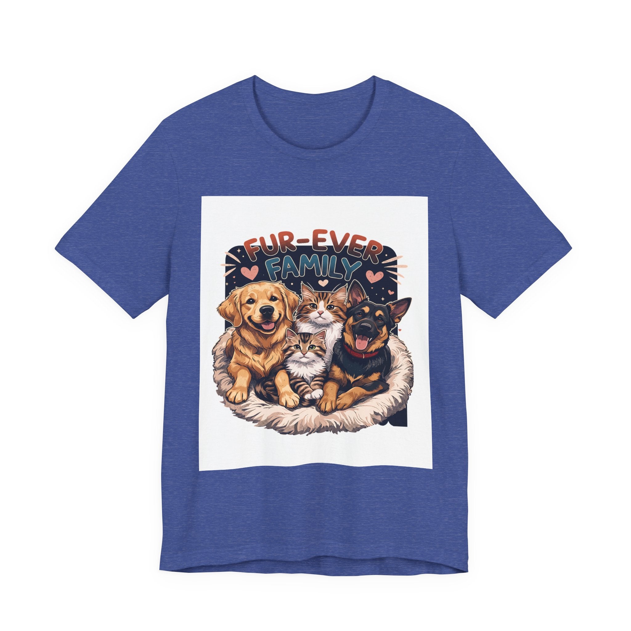Fur-Ever Family Tee — Cute Dog & Cat Pet Parent T-Shirt
