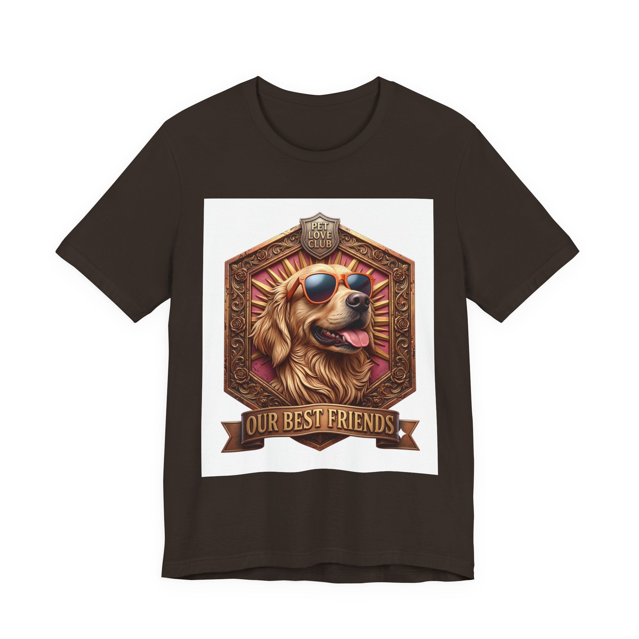 Dog T-Shirt — 'Our Best Friends' Golden Retriever Graphic Tee