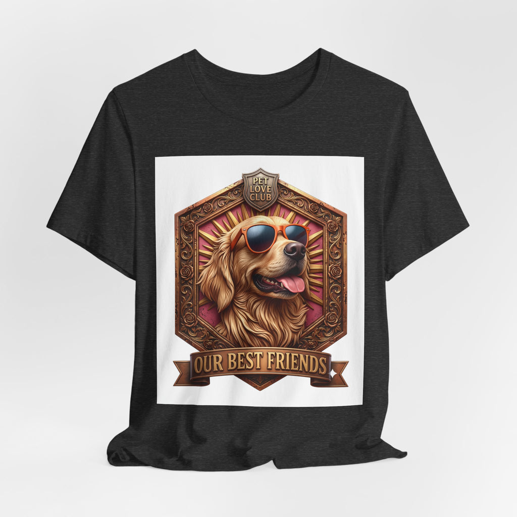 Dog T-Shirt — 'Our Best Friends' Golden Retriever Graphic Tee