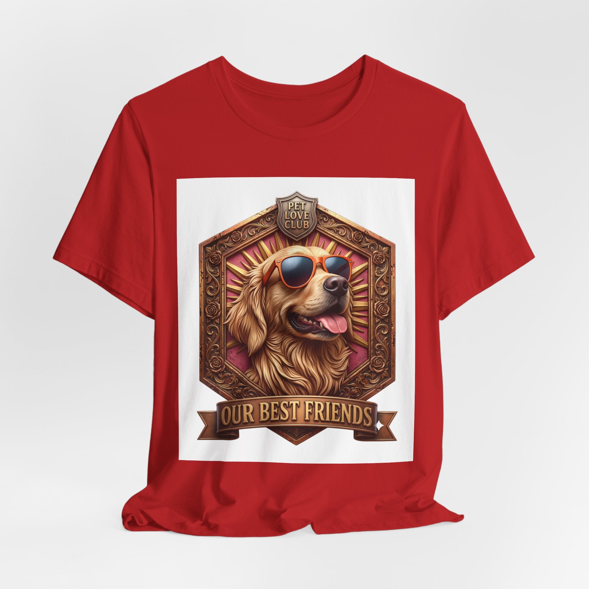 Dog T-Shirt — 'Our Best Friends' Golden Retriever Graphic Tee