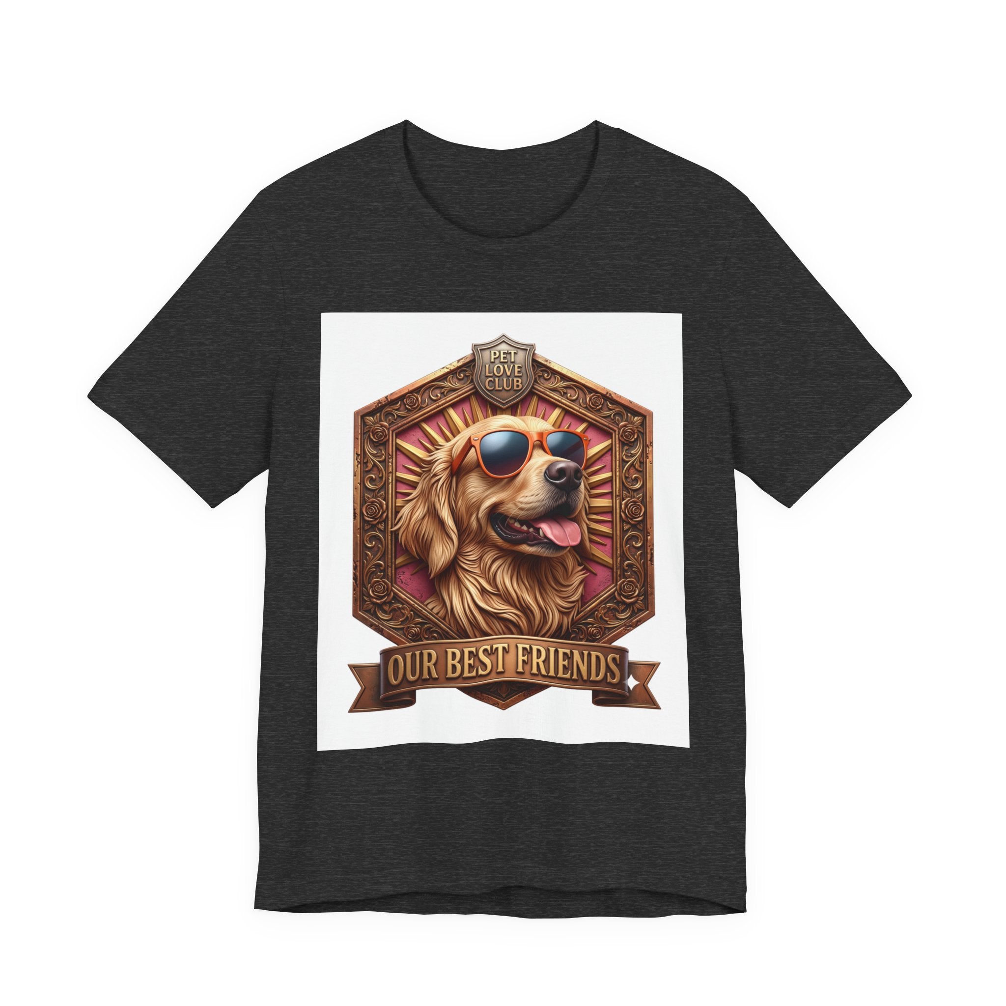 Dog T-Shirt — 'Our Best Friends' Golden Retriever Graphic Tee