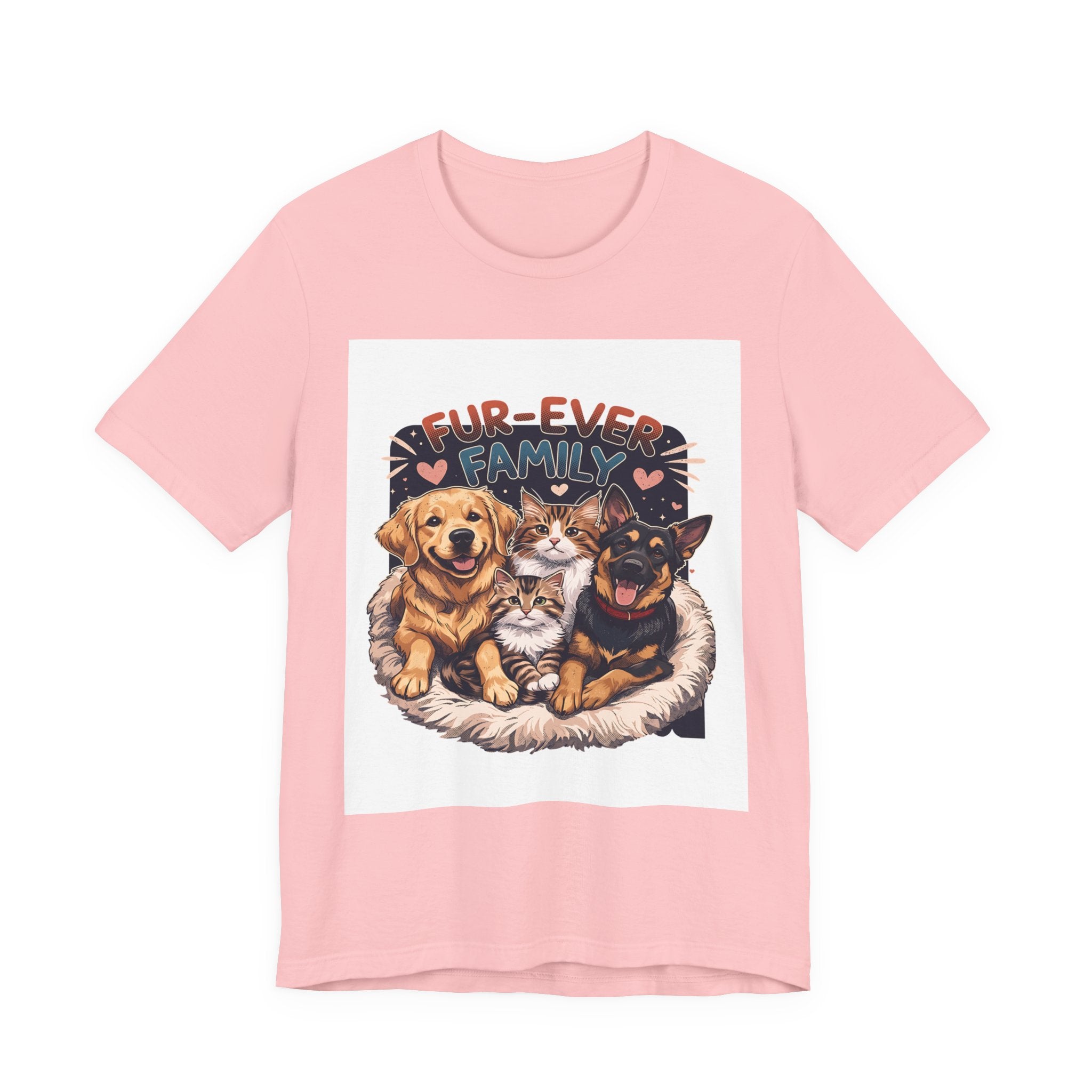 Fur-Ever Family Tee — Cute Dog & Cat Pet Parent T-Shirt