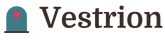 Vestrion wordmark with arch mark